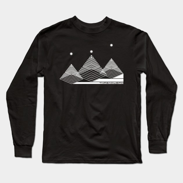 Ancient Aliens Pyramids Orion Long Sleeve T-Shirt by ThreadWeird Apparel Company